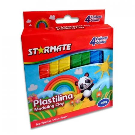 Caja de Plastilina Jumbo X4pcs 400g 