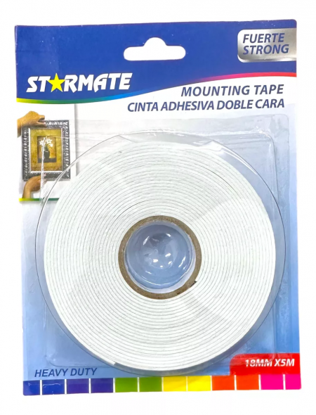Cinta Adhesiva Doble Cara 18mmx5m Starmate