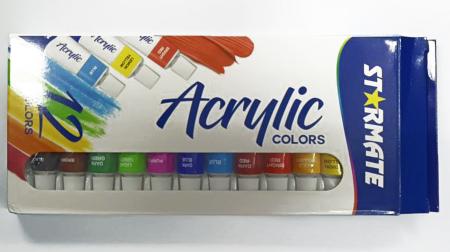 Set de Pintura Acrilica 12ml X12pcs