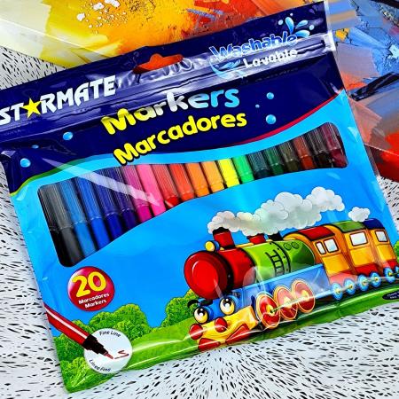 Blister de Marcadores Lavables X20 