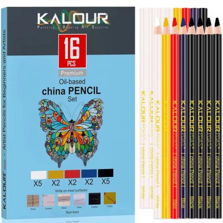 Kalour 16pcs Oil Pencil 4mm (creyones)