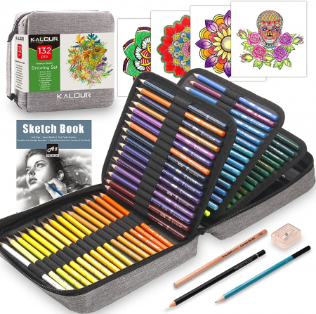 Kalour 132 Color Pencil In Nylon Case