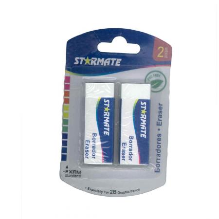 Set de 2 Borradores Blancos 6x2.2
