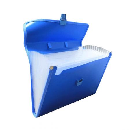 Carpeta Acordeon Plastica  24 Div.  con Broche 