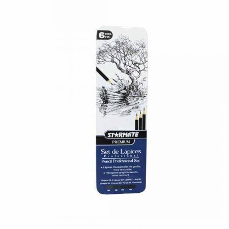 Set de Lapices Profesionales para Dibujo X6pcs Str-2218