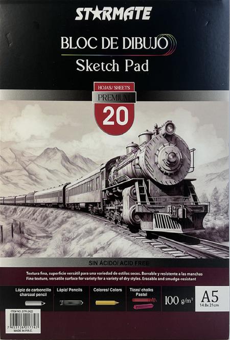 Block de Dibujo A5 X20hojas 100gr